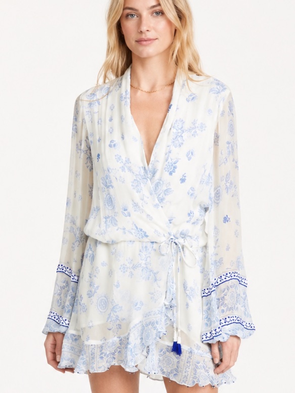 Rococo Sand Boho Mini Resort wear Dress Size Medium